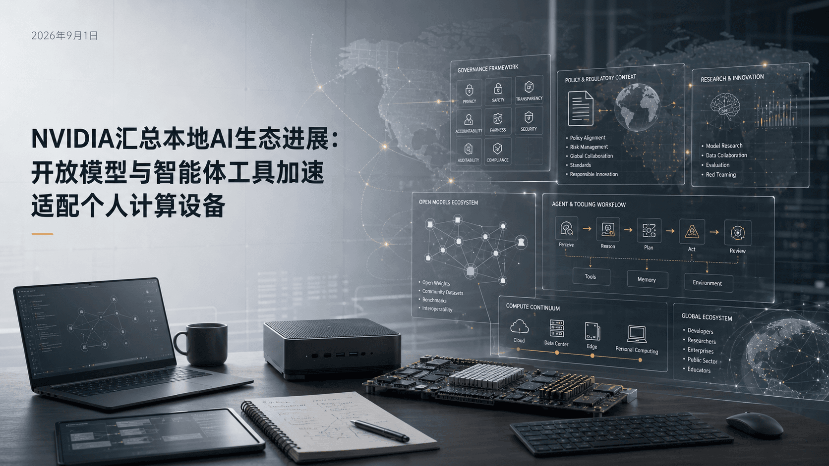 NVIDIA汇总本地AI生态进展:开放模型与智能体工具加速适配个人计算设备的新闻配图